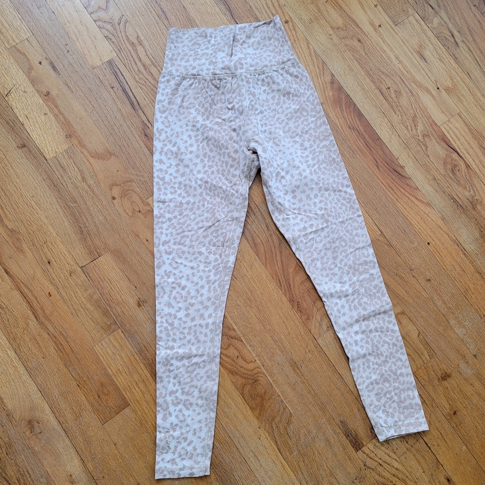 Ragdoll LA Leopard Leggings Cream Size XS Pre-owned